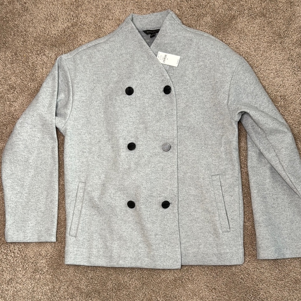Banana Republic Light Gray Coat NWT